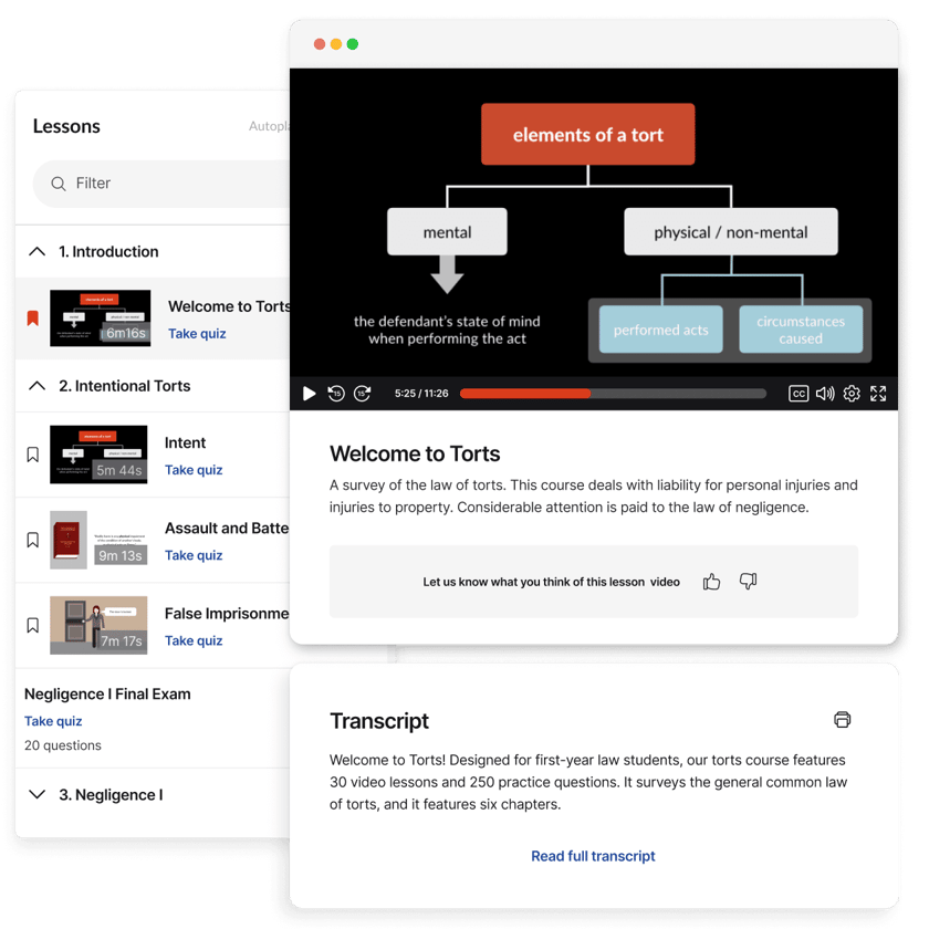 On-demand prep courses