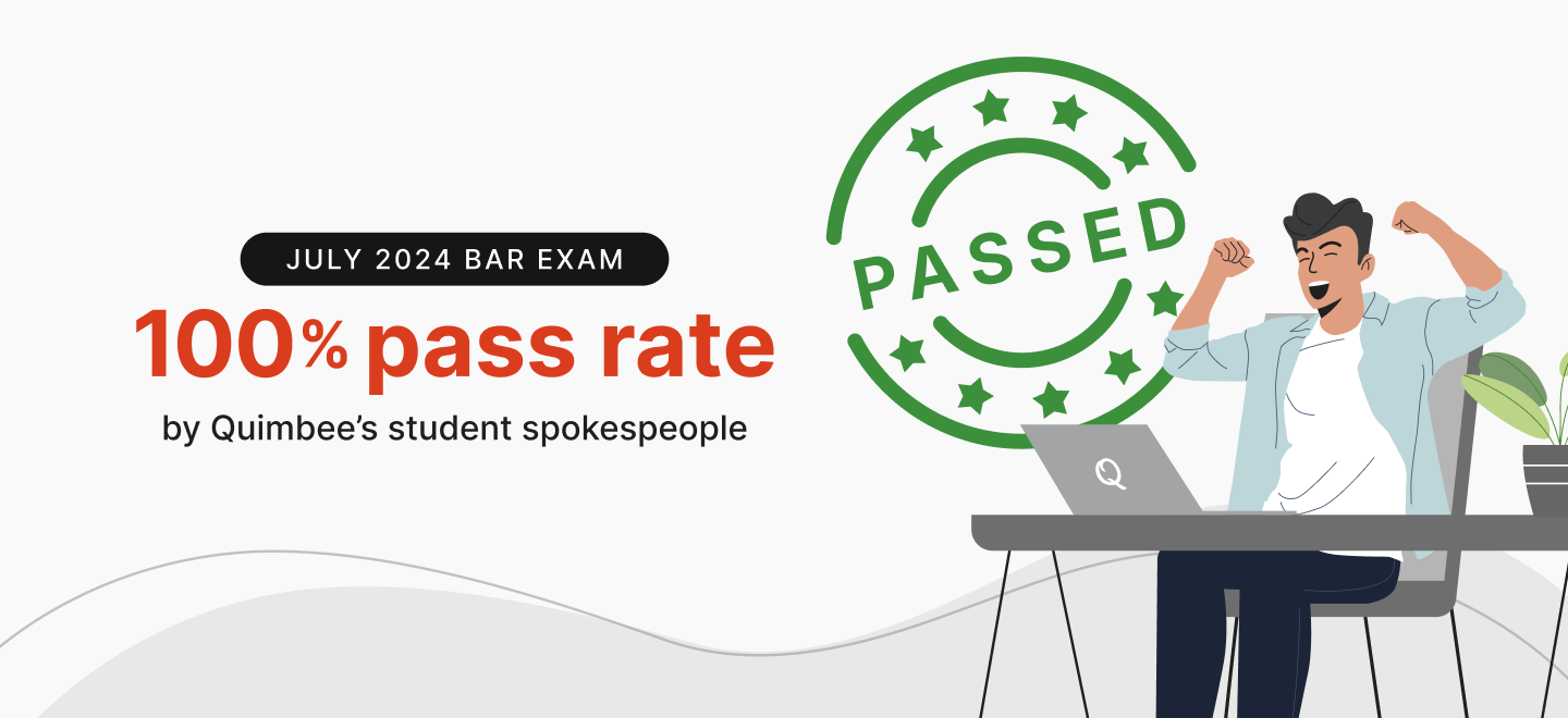 Quimbee Student Spokespeople Achieve 100% Bar Exam Pass Rate